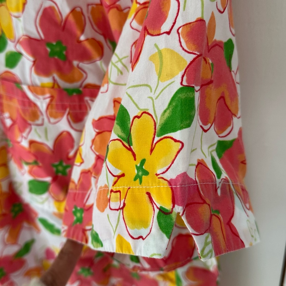 VTG 90s Bobbie Brooks Floral Button-Up Top Sz 18W/20W Short Sleeve - Picture 5 of 7